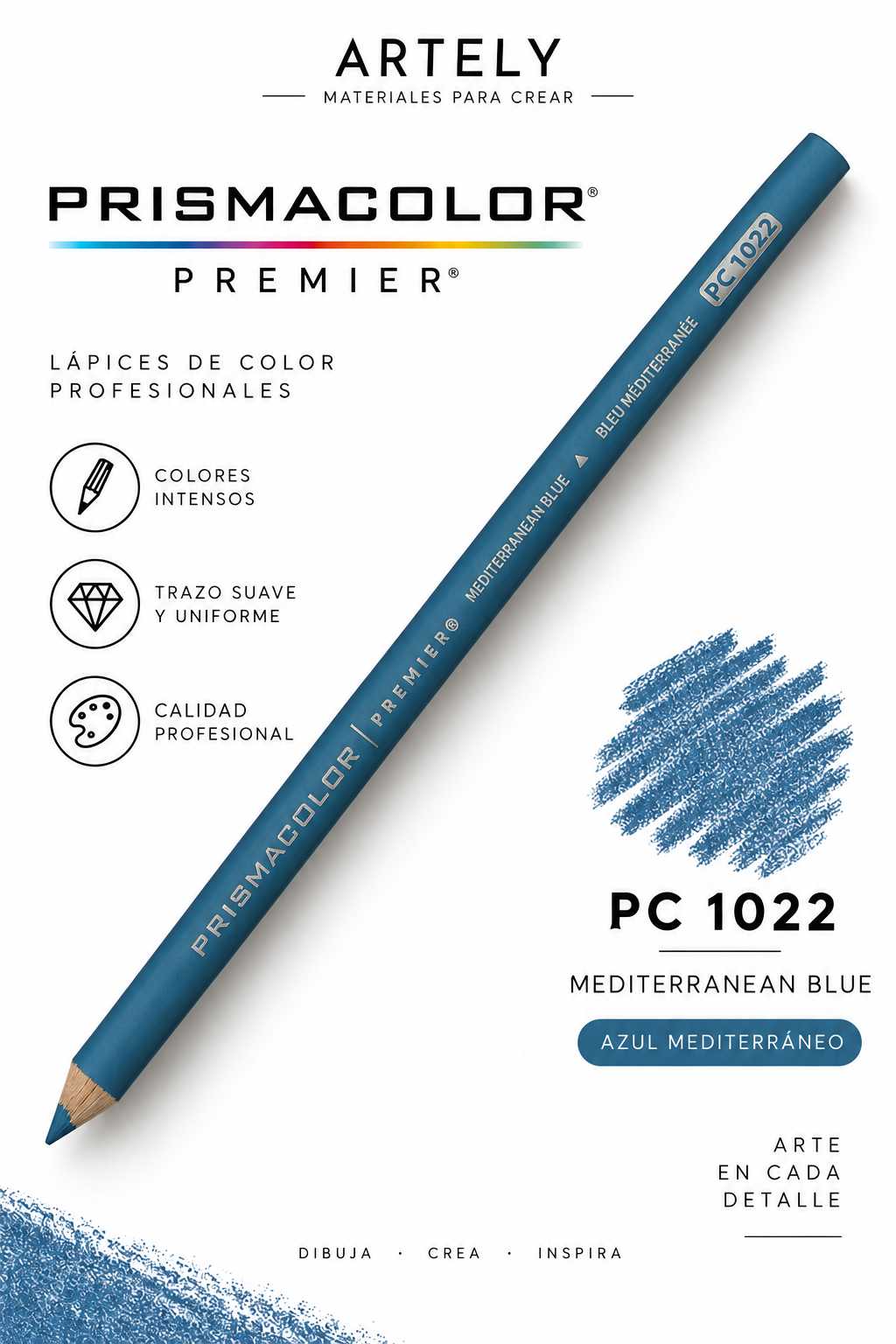 ARTELY Prismacolor Premier PC1022 Mediterranean Blue — Azul mediterráneo