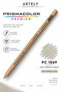 ARTELY Prismacolor Premier PC1069 20% French Gray — Gris francés 20%