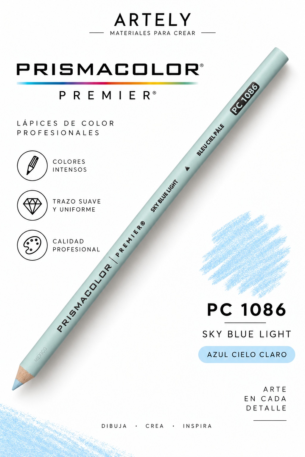 ARTELY Prismacolor Premier PC1086 Sky Blue Light — Azul cielo claro