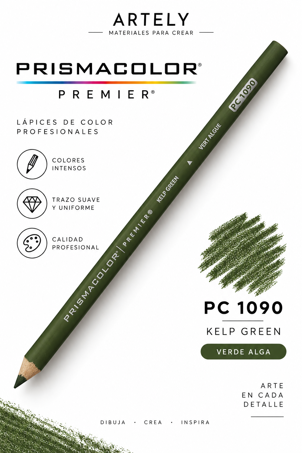 ARTELY Prismacolor Premier PC1090 Kelp Green — Verde alga