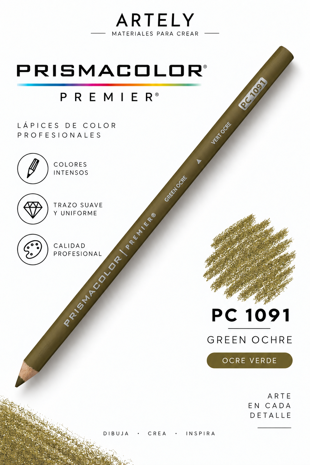 ARTELY Prismacolor Premier PC1091 Green Ochre — Ocre verde