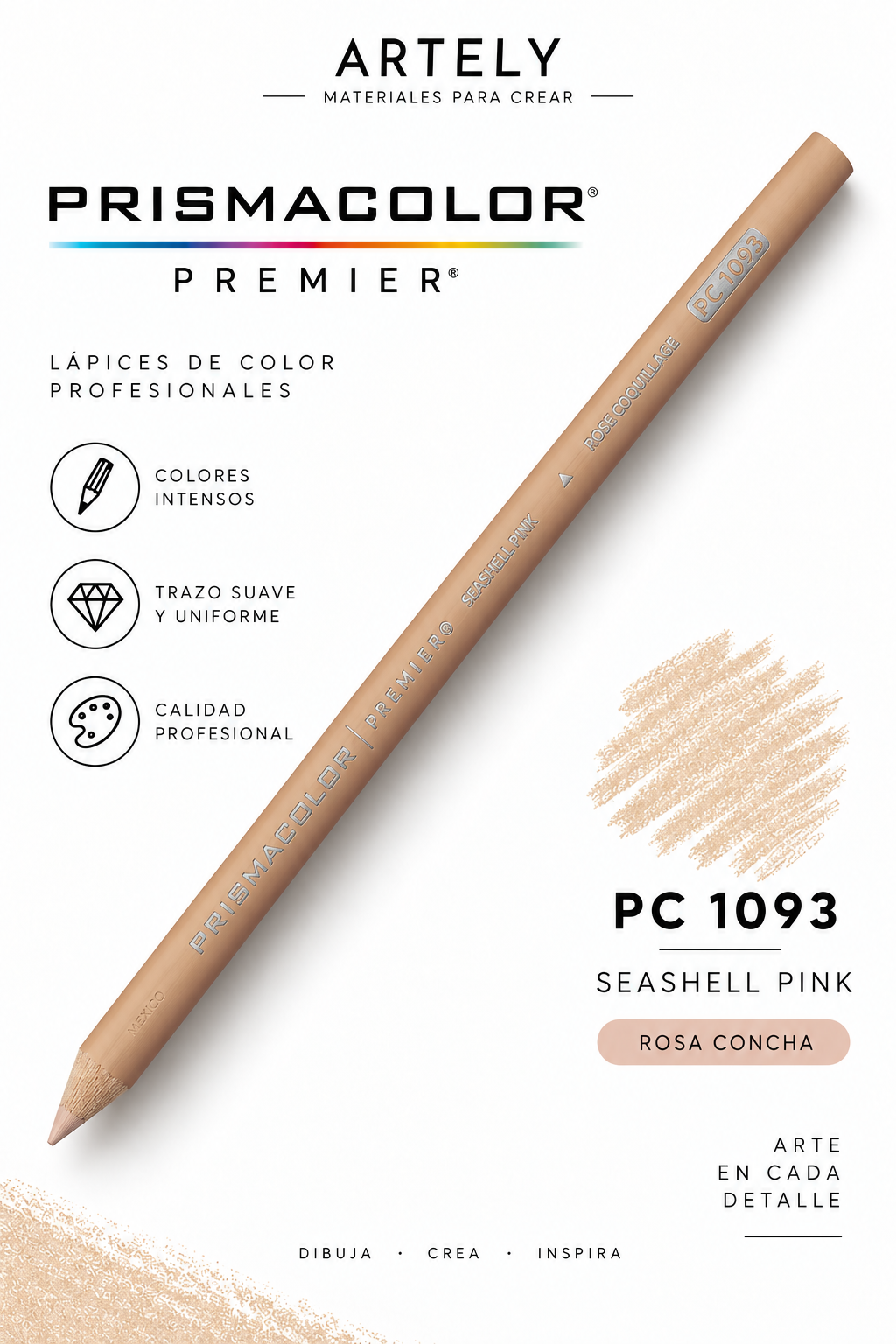 ARTELY Prismacolor Premier PC1093 Seashell Pink — Rosa concha