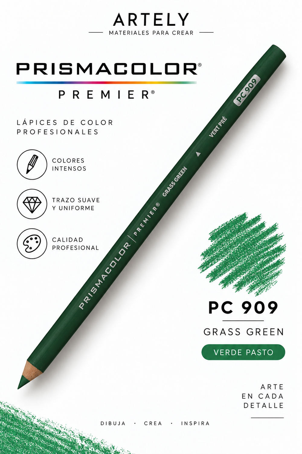 ARTELY Prismacolor Premier PC909 Grass Green — Verde pasto