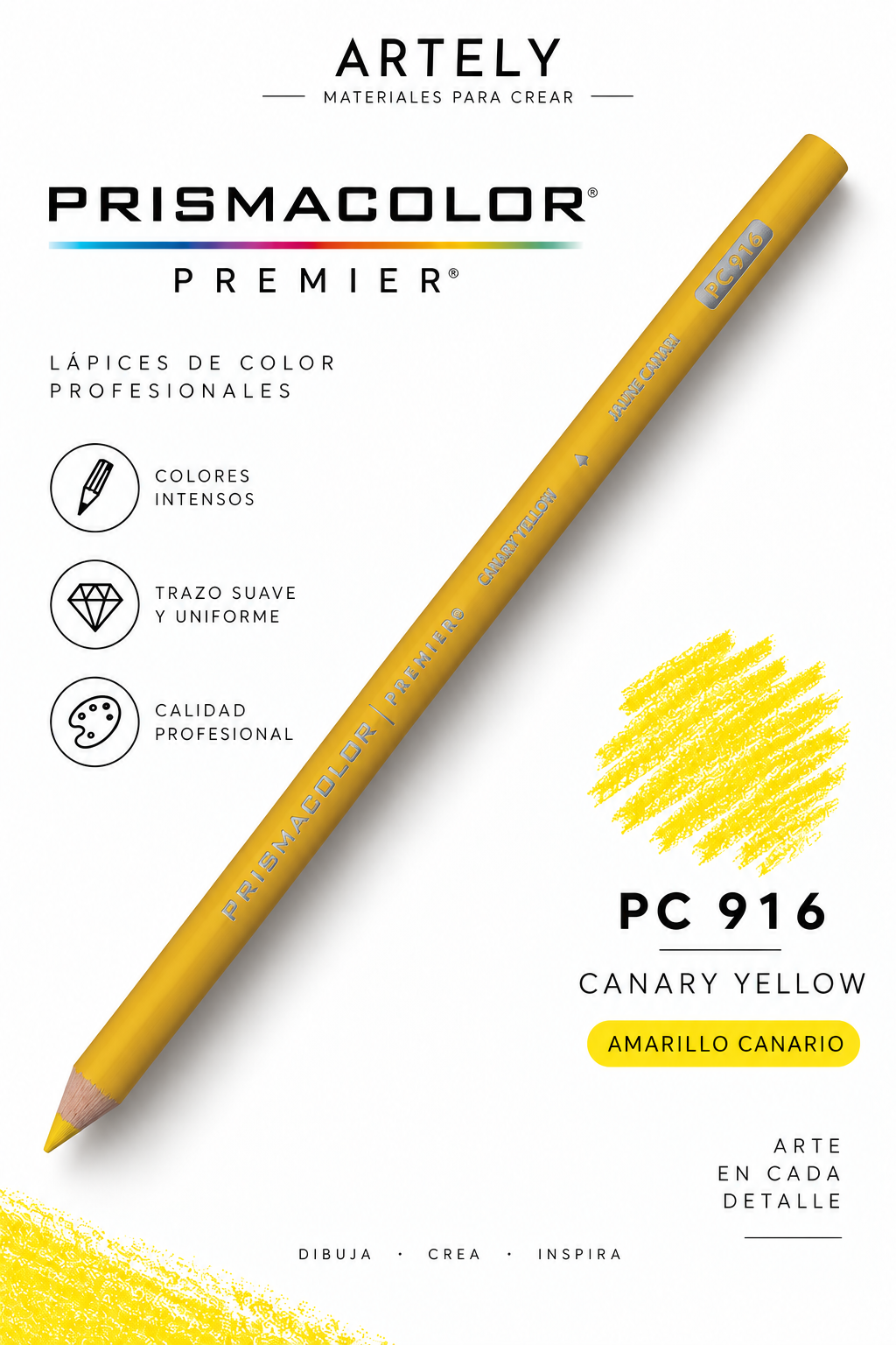 ARTELY Prismacolor Premier PC916 Canary Yellow — Amarillo canario