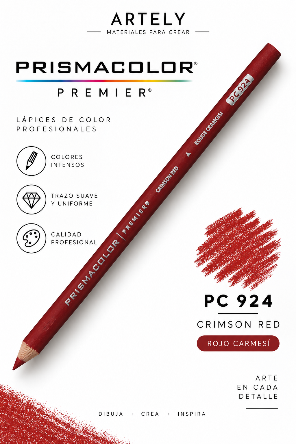 ARTELY Prismacolor Premier PC924 Crimson Red — Rojo carmesí